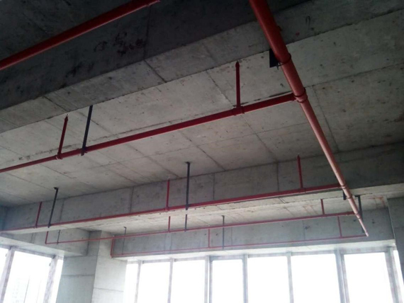 南昌中航國際廣場二期消防工程施工中