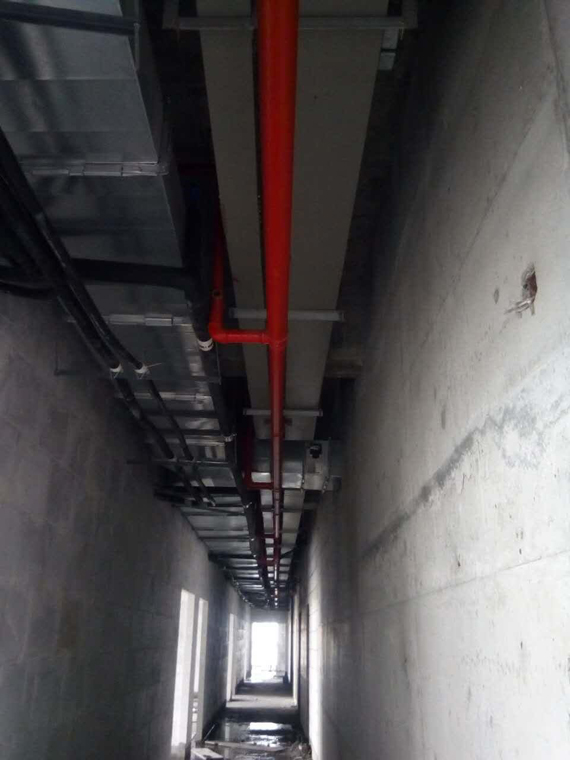 南昌中航國際廣場二期消防工程施工中