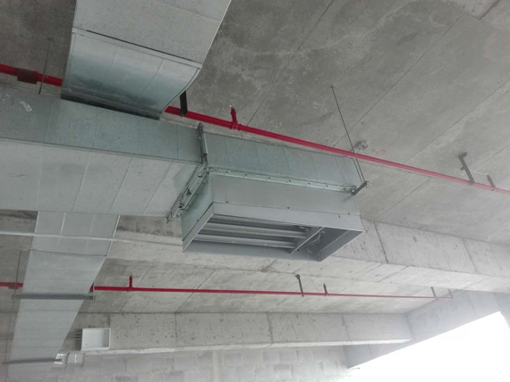 南昌中航國際廣場二期空調工程施工中