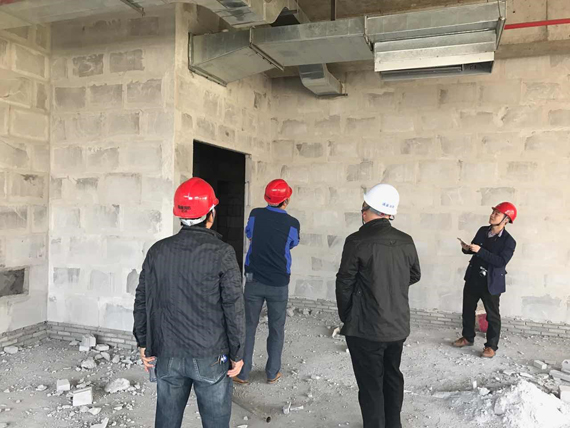 南昌中航國際廣場二期空調工程施工中